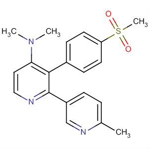 Structure of [2,3'-Bipyridin]-5-amine, N,N,6'-trimethyl-3-[4-(methylsulfonyl)phenyl]-