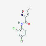3-Isoxazolecarboxamide, N-(2,4-dichlorophenyl)-5-methyl-结构式