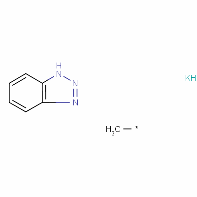Structure of 4(or 5)-methyl-1H-benzotriazole, potassium salt