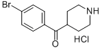 Structure of 4-(4-BROMO-BENZOYL)-PIPERIDINE HYDROCHLORIDE