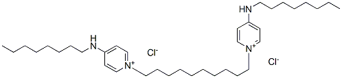 Structure of 1,1-(decane-1,10-diyl)bis[4-(octylamino)pyridinium] dichloride