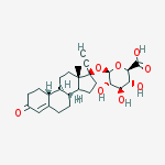 Chemical structure of Norethindrone β-D-Glucuronide