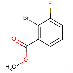 Methyl 2-bromo-3-fluorobenzoate结构式
