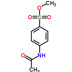 Structure of methyl 4-(acetylamino)benzenesulfonate
