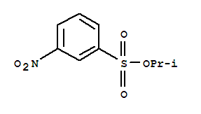 Structure of Benzenesulfonic acid, 3-nitro-, 1-methylethyl ester