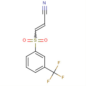 2-Propenenitrile, 3-[[3-(trifluoromethyl)phenyl]sulfonyl]-结构式