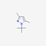 1-(TERT-BUTYL)-3,5-DIMETHYL-1H-PYRAZOLE结构式