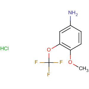 Structure of Benzenamine, 4-methoxy-3-(trifluoromethoxy)-, hydrochloride