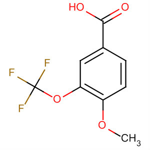 Structure of Benzoic acid, 4-methoxy-3-(trifluoromethoxy)-