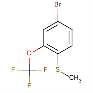Structure of Benzene, 4-bromo-1-(methylthio)-2-(trifluoromethoxy)-