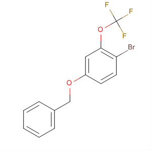 Structure of Benzene, 1-bromo-4-(phenylmethoxy)-2-(trifluoromethoxy)-