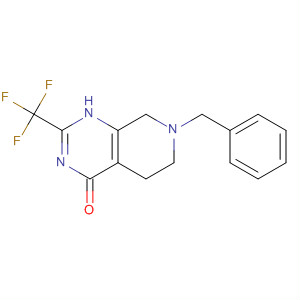 7-BENZYL-2-(TRIFLUOROMETHYL)-5,6,7,8-TETRAHYDROPYRIDO[3,4-D]PYRIMIDIN-4-OL结构式