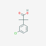 2-(3-Chlorophenyl)-2-methylpropanoic acid - NEW PRODUCT结构式