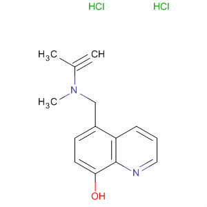 Structure of 8-Quinolinol, 5-[(methyl-2-propynylamino)methyl]-, dihydrochloride