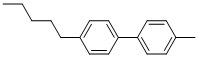 Structure of 4-methyl-4-pentyl-1,1-biphenyl
