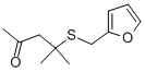 Structure of 4-((2-Furylmethyl)thio)-4-methylpentan-2-one