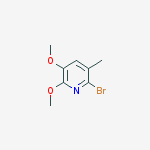2-Bromo-5,6-dimethoxy-3-methylpyridine结构式