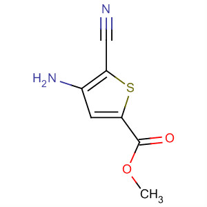 2-Thiophenecarboxylic acid, 4-amino-5-cyano-, methyl ester结构式