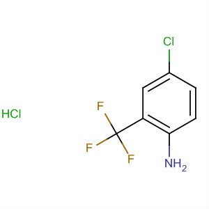 Benzenamine, 4-chloro-2-(trifluoromethyl)-, hydrochloride结构式