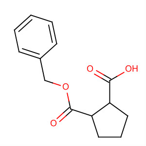 Structure of 1,2-Cyclopentanedicarboxylic acid, mono(phenylmethyl) ester, (1R,2S)-