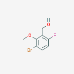 Structure of Benzenemethanol, 3-bromo-6-fluoro-2-methoxy-