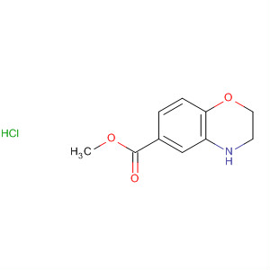 Structure of 3,4-DIHYDRO-2H-BENZO[1,4]OXAZINE-6-CARBOXYLIC ACID METHYL ESTER HYDROCHLORIDE