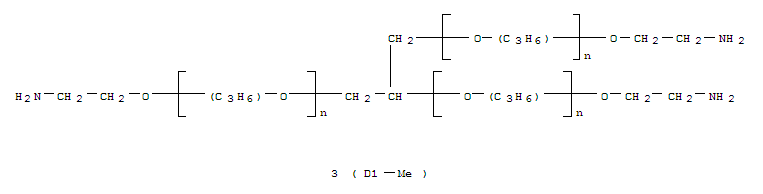 Structure of POLY(PROPYLENE OXIDE), TRIAMINE TERMINATED