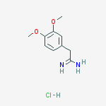 2-(3,4-dimethoxyphenyl)acetimidamide hydrochloride结构式