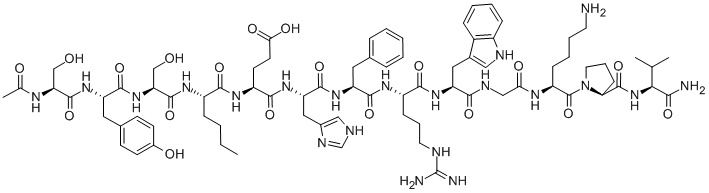Structure of MSH, 4-Nle-alpha-