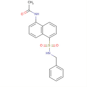 Structure of Acetamide, N-[5-[[(phenylmethyl)amino]sulfonyl]-1-naphthalenyl]-