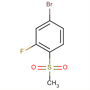 Benzene, 4-bromo-2-fluoro-1-(methylsulfonyl)-结构式