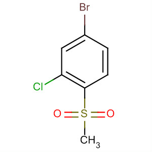 Benzene, 4-bromo-2-chloro-1-(methylsulfonyl)-结构式