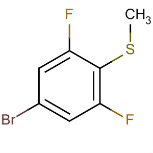Structure of Benzene, 5-bromo-1,3-difluoro-2-(methylthio)-