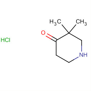 Structure of 3,3-DIMETHYL-PIPERIDIN-4-ONE HCL SALT
