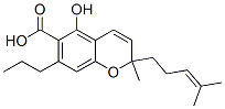 Structure of (-)-5-Hydroxy-2-methyl-2-(4-methyl-3-pentenyl)-7-propyl-2H-1-benzopyran-6-carboxylic acid