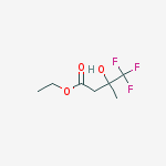 Ethyl 3-hydroxy-3-methyl-4,4,4-trifluorobutanoate结构式