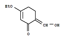 2-CYCLOHEXEN-1-ONE,3-ETHOXY-6-(HYDROXYMETHYLENE)-结构式