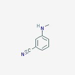 Structure of Benzonitrile, 3-(methylamino)-