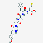 Structure of [Ala2,D-Ala3,Met5]enkephalin