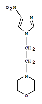 Morpholine,4-[2-(4-nitro-1H-imidazol-1-yl)ethyl]-结构式