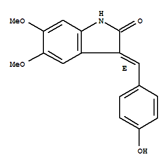 Structure of (E)-5,6-Dimethoxy-3-(4-hydroxybenzylidene)-1H-indolin-2-one