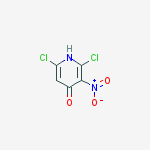 2,6-dichloro-3-nitro-1H-pyridin-4-one结构式