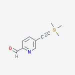 Structure of 2-Pyridinecarboxaldehyde, 5-[(trimethylsilyl)ethynyl]-