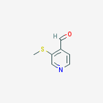 Structure of 4-Pyridinecarboxaldehyde, 3-(methylthio)-