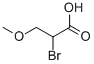 Structure of 2-Bromo-3-methoxypropionic acid