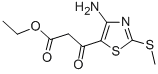 Structure of ETHYL 3-(4-AMINO-2-METHYLTHIOTHIAZOL-5-YL)-3-OXOPROPANOATE