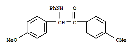 1,2-bis(4-methoxyphenyl)-2-(phenylamino)ethanone结构式