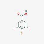 Structure of Benzoic acid, 4-bromo-3,5-difluoro-