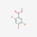 Structure of Benzoic acid, 5-bromo-2,4-difluoro-3-(triethylsilyl)-