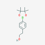Structure of Benzeneethanol, 4-(4,4,5,5-tetramethyl-1,3,2-dioxaborolan-2-yl)-